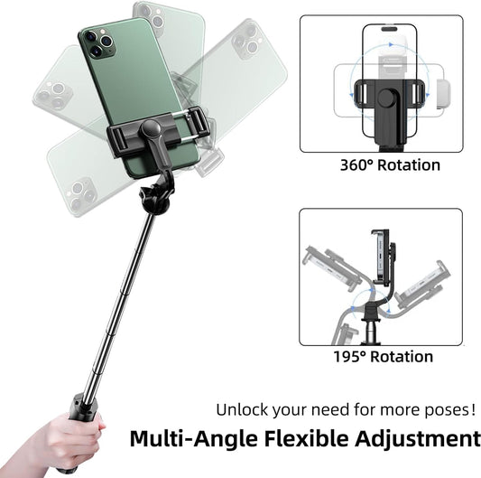 CreaTeck Selfie Stick w/Light