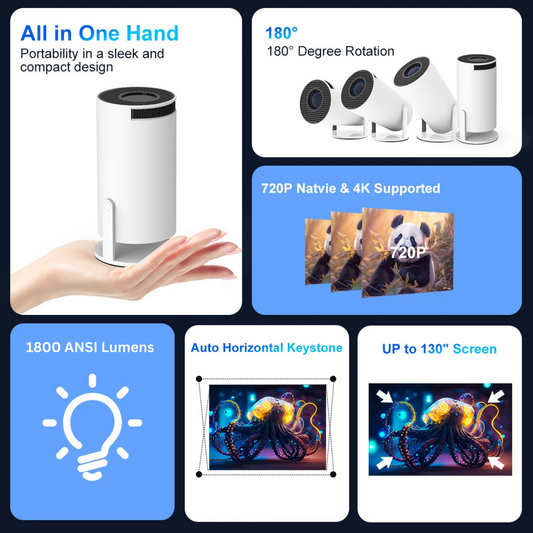 CreaTeck Android TV Projector