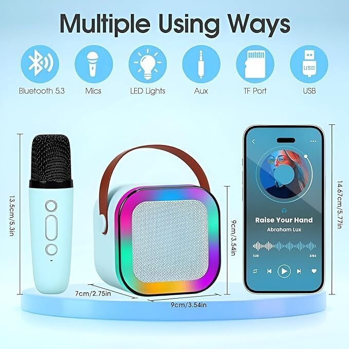 CreaTeck Bluetooth Speaker with Karaoke Mic