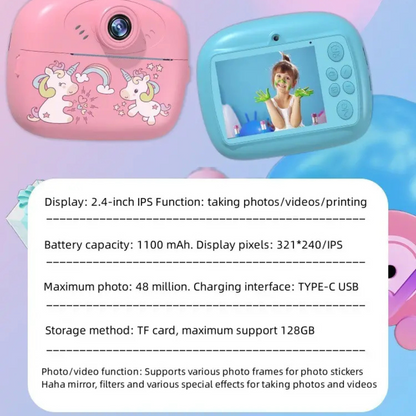 CreaTeck Instant Digital Camera w/Printer
