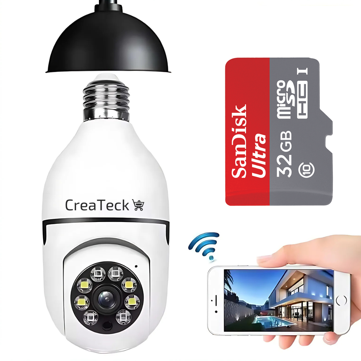 CreaTeck CCTV Bulb Camera
