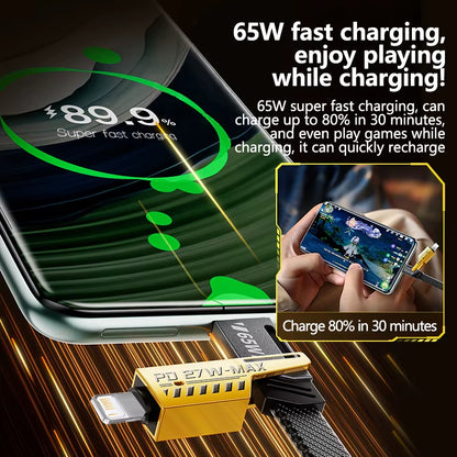 CreaTeck 4in1 Fast Charging Cable - 65w