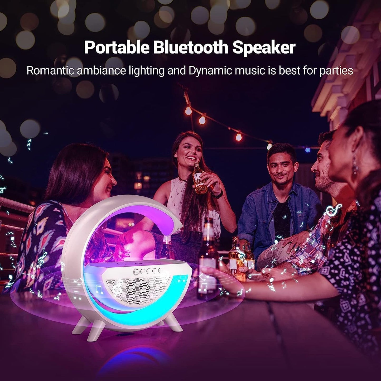 CreaTeck G Speaker - Bluetooth Music, FM, Wireless charging