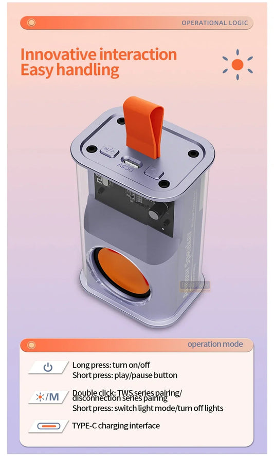 CreaTeck K08 Transparent Design Speaker
