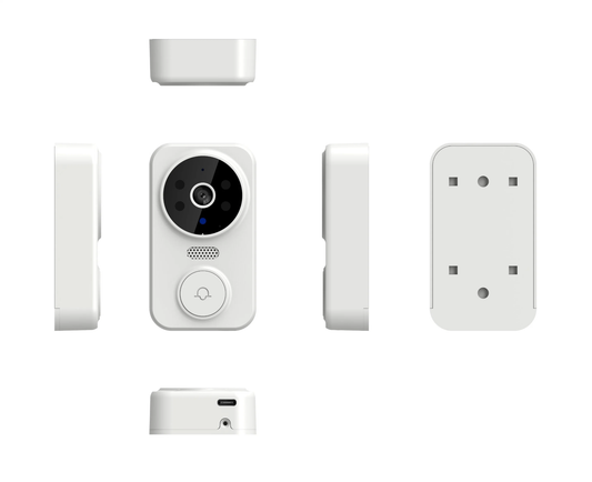CreaTeck Smart Camera Doorbell (White)