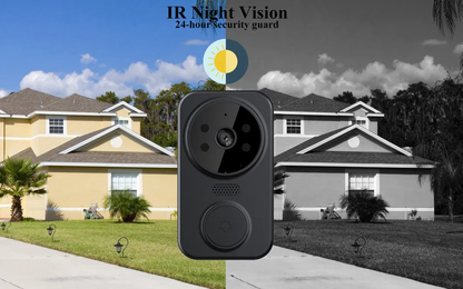 CreaTeck Smart Camera Doorbell (Black)