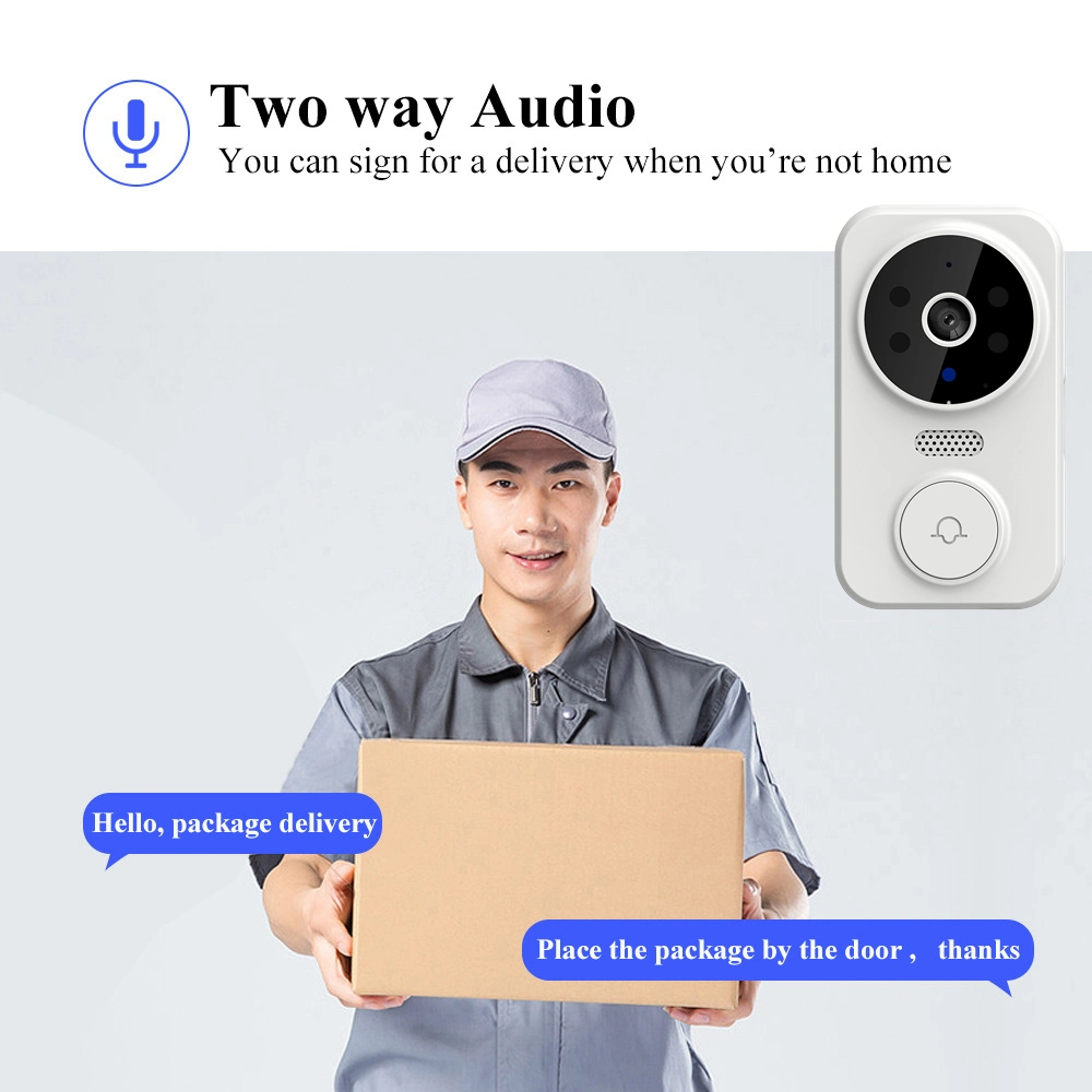 CreaTeck Smart Camera Doorbell (White)