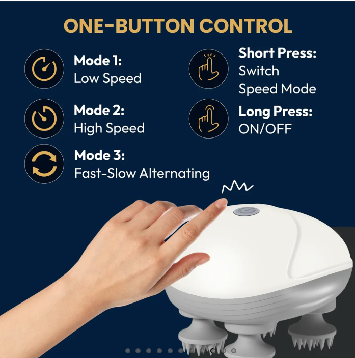 S1 Pro Smart Electric Head Massager – Portable & Rechargeable