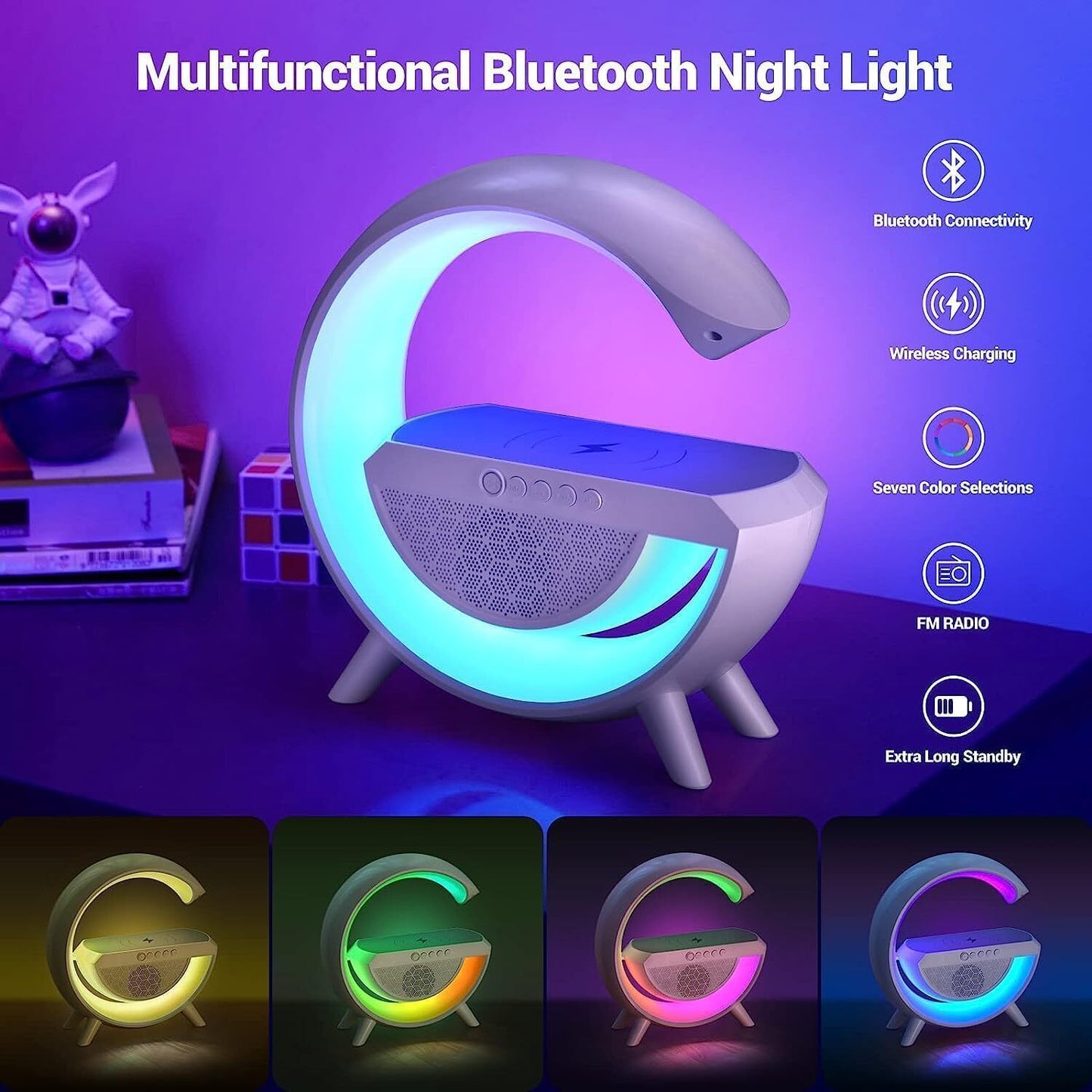 CreaTeck G Speaker - Bluetooth Music, FM, Wireless charging