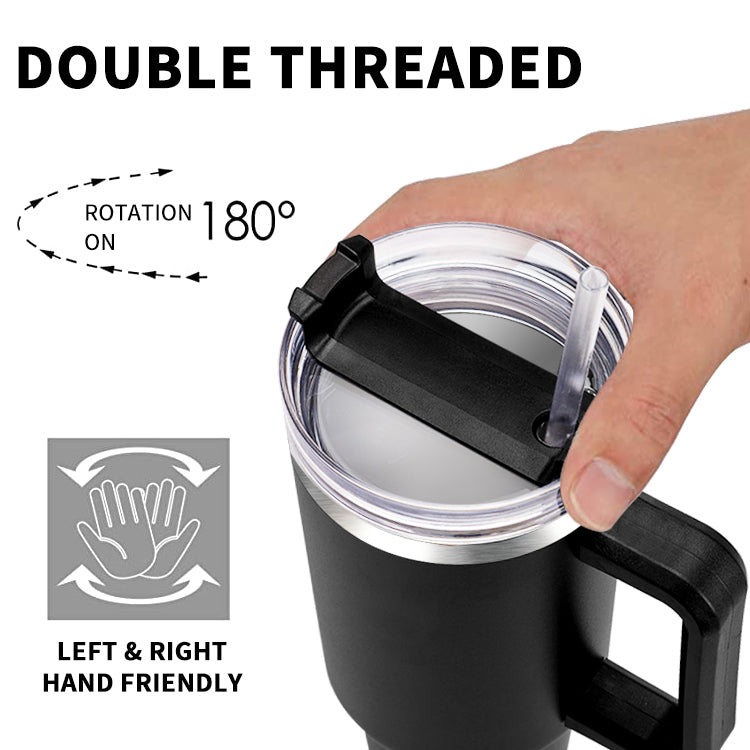 CreaTeck Sipper Bottle with Straw and Handle (Cold & Hot Water)