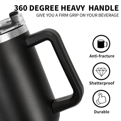 CreaTeck Sipper Bottle with Straw and Handle (Cold & Hot Water)