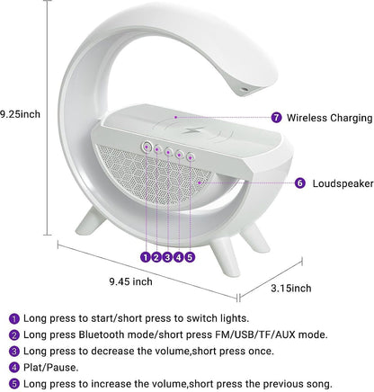 CreaTeck G Speaker - Bluetooth Music, FM, Wireless charging