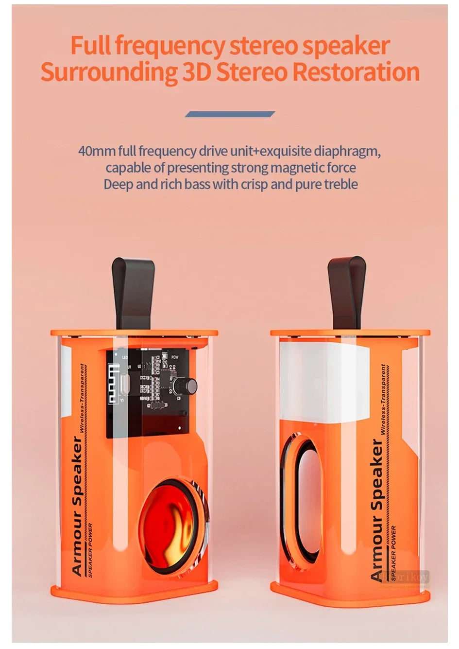 CreaTeck K08 Transparent Design Speaker