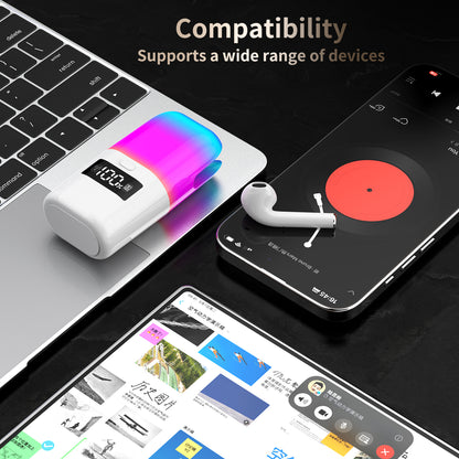 CreaTeck Earbuds with Inbuilt Bluetooth Speaker - 2in1  (TWS TF23)