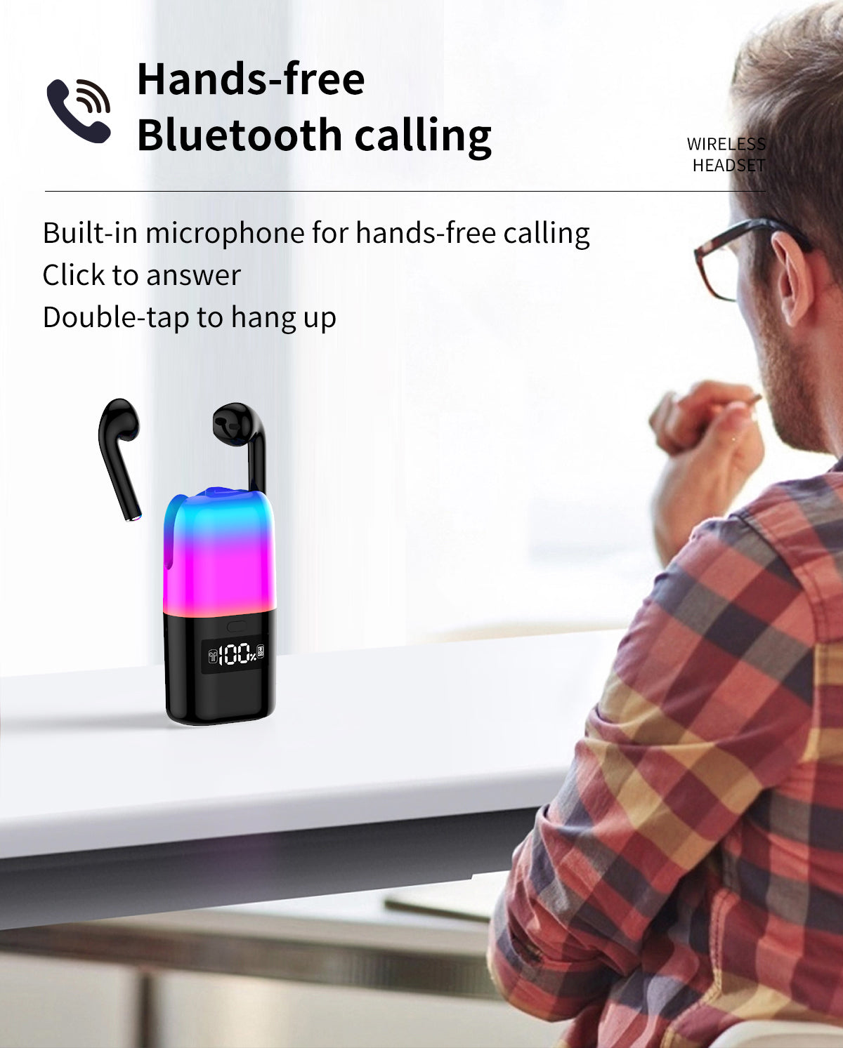 CreaTeck Earbuds with Inbuilt Bluetooth Speaker - 2in1  (TWS TF23)