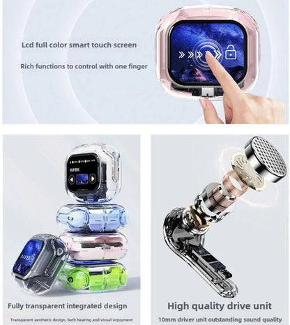 CreaTeck EarBuds with Touch Screen Panel for Music Control and Call Receiving Function