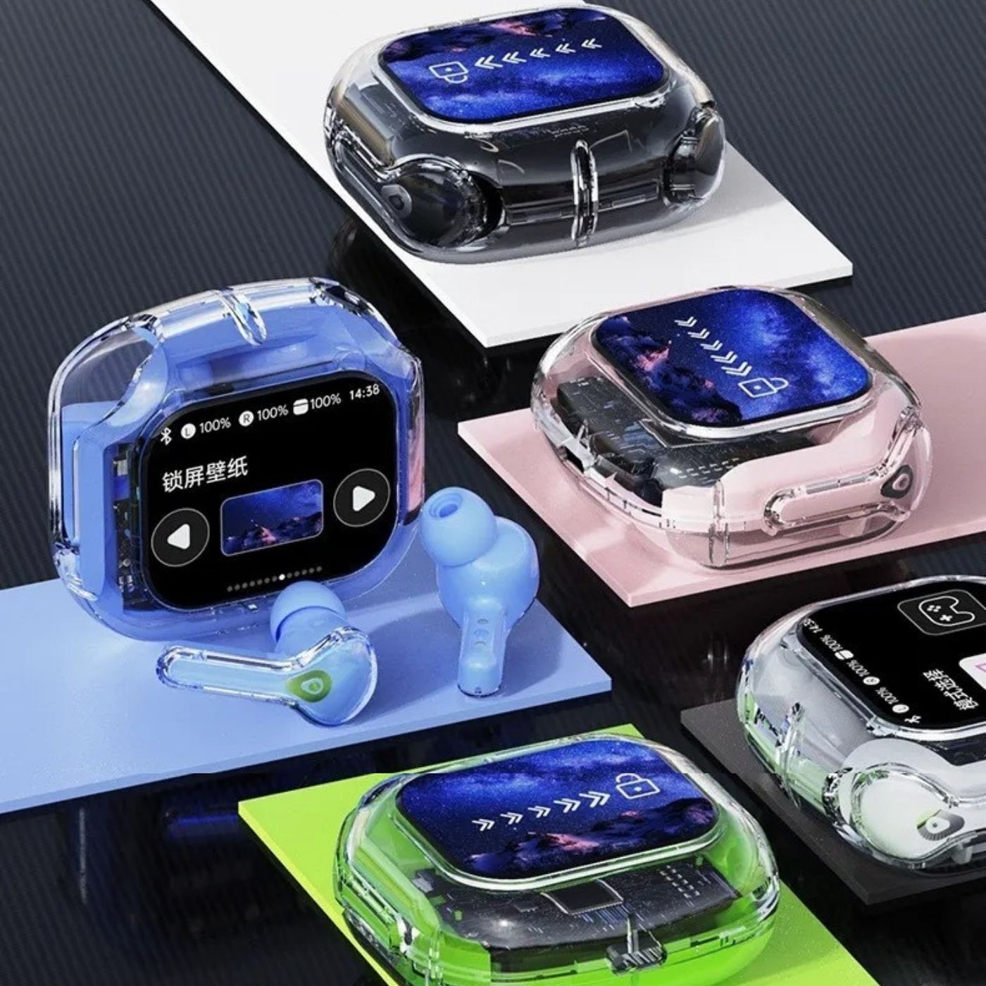 CreaTeck EarBuds with Touch Screen Panel for Music Control and Call Receiving Function